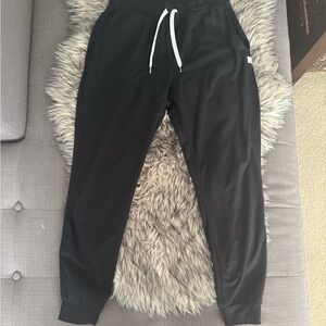 Vuori black womens jogger pants long xs EUC